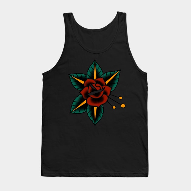 Rose 2 Tank Top by InkedEagle